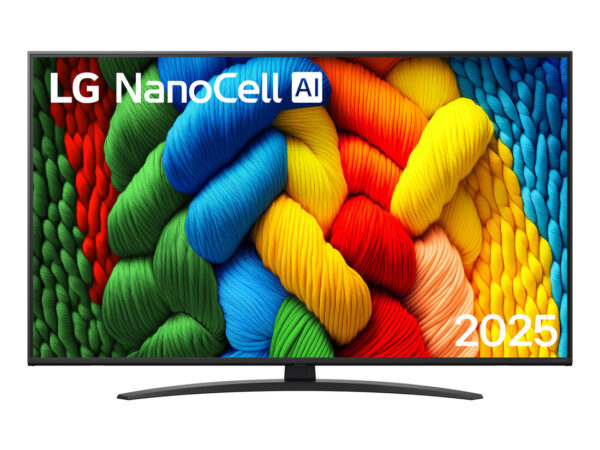 LG NanoCell AI 50NANO81A6A TV Serie NANO81 50" 4K, α7 Gen8, HDR10, 20W, 3 HDMI con Game Optimizer, Smart TV WebOS 25