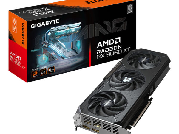 GIGABYTE Radeon RX 9060 XT GAMING OC 8G Scheda Grafica - 8GB GDDR6, 128bit, PCI-E 5.0, 3320 MHz Frequenza core, 2 x DisplayPort, 1 x HDMI, GV-R9060XTGAMING OC-8GD