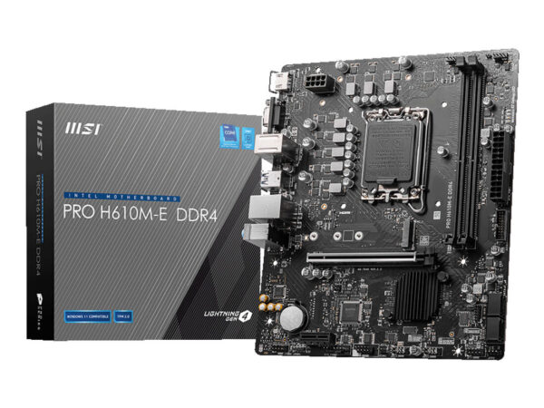 MSI PRO H610M-E DDR4 scheda madre Intel H610 LGA 1700 micro ATX