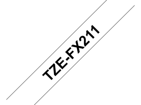 Brother TZE-FX211 nastro per etichettatrice Nero su bianco
