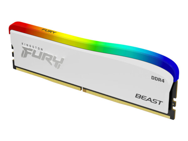 Kingston Technology FURY Beast 8GB 3200MT/s DDR4 CL16 DIMM bianco RGB SE