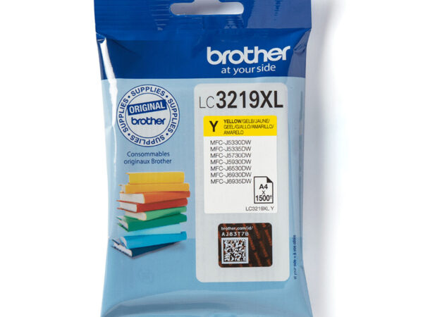 Brother LC3219XLY cartuccia d'inchiostro 1 pz Originale Giallo
