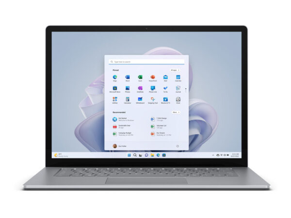 Microsoft Surface Laptop 5 Intel Core i7 i7-1265U Computer portatile 38,1 cm (15") Touch screen 16 GB LPDDR5x-SDRAM 256 GB SSD Wi-Fi 6 (802.11ax) Windows 11 Pro Platino