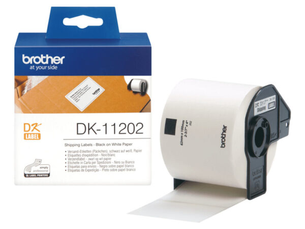 Brother DK-11202 nastro per etichettatrice Nero su bianco