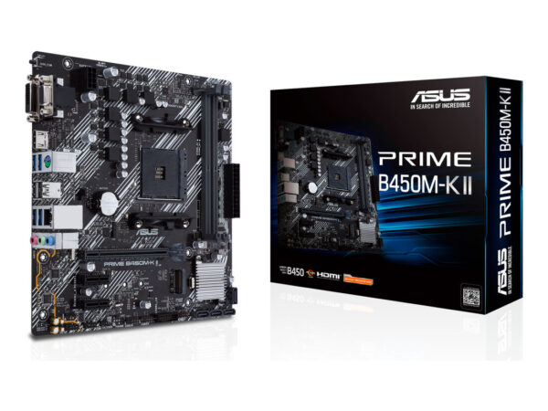 ASUS Prime B450M-K II AMD B450 Socket AM4 micro ATX