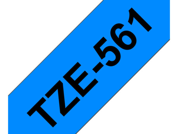 Brother TZE-561 nastro per etichettatrice Nero su blu