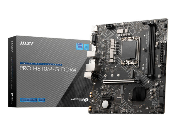 MSI PRO H610M-G DDR4 scheda madre Intel H610 LGA 1700 micro ATX
