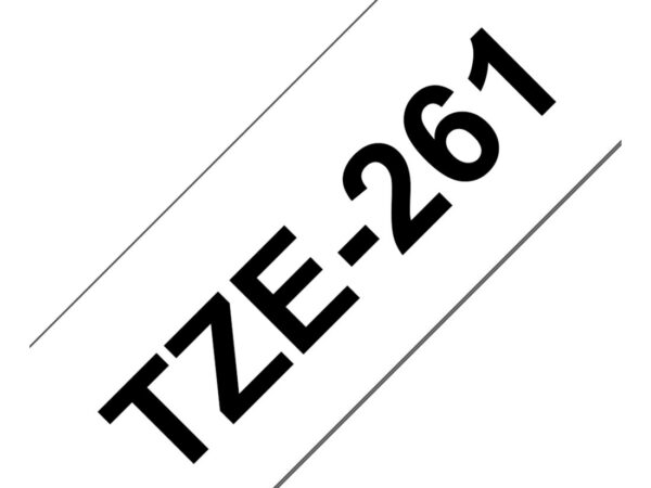 Brother TZE-261 nastro per etichettatrice Nero su bianco TZ