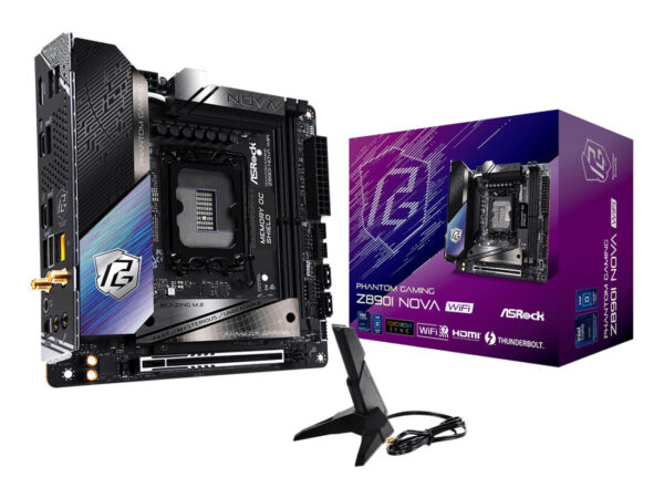Asrock Phantom Gaming Z890I Nova WiFi Intel Z890 LGA 1851 (Socket V1) mini ITX