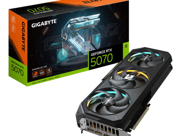 GIGABYTE GeForce RTX 5070 GAMING OC 12G Scheda Grafica - 12GB GDDR7, 192 bit, PCI-E 5.0, 2625 MHz Core Clock, 3 x DP 2.1a, 1 x HDMI 2.1b, NVIDIA DLSS 4, GV-N5070GAMING OC-12GD