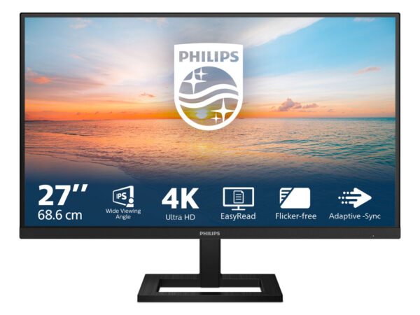 Philips Serie 1000 27E1N1900AE/00 LED display 68,6 cm (27") 3840 x 2160 Pixel 4K Ultra HD LCD Nero