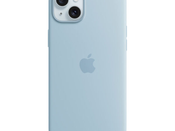 Apple Custodia MagSafe in silicone per iPhone 15 Plus - Blu chiaro