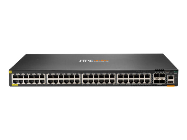 HPE Aruba Networking CX 6300F 48-port 1GbE Class 4 PoE and 4-port SFP56 Switch