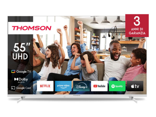 Thomson 55UG4S14W TV 139,7 cm (55") 4K Ultra HD Smart TV Wi-Fi Bianco