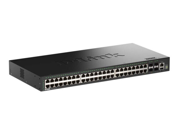 D-Link DGS-1530-52/E switch di rete Gestito L2 Gigabit Ethernet (10/100/1000) Nero