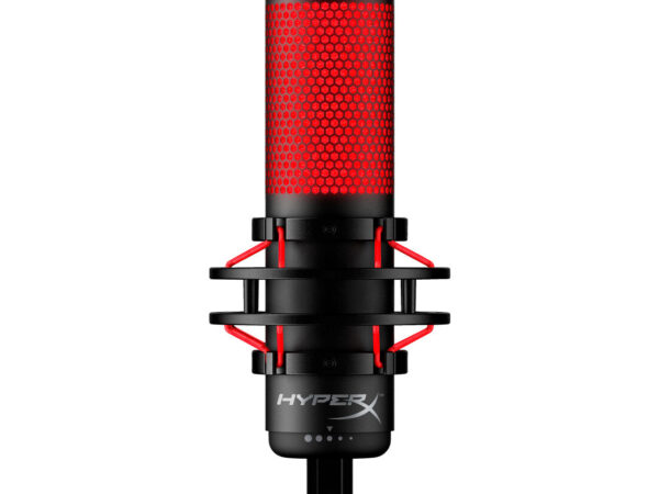 HyperX QuadCast - Microfono USB (nero-rosso) - Illuminazione rossa