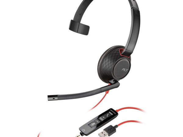 Poly Cuffie monoaurali Blackwire 5210 con connettore USB-A