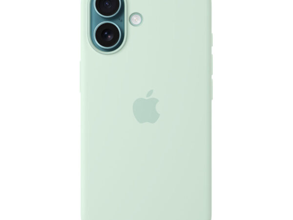 Apple Custodia MagSafe in silicone per iPhone 16 - Acquamarina
