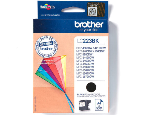 Brother LC-223BK cartuccia d'inchiostro 1 pz Originale Nero