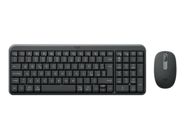 Logitech MK250 Compact Bluetooth Wireless Combo tastiera Mouse incluso Universale Italiano Grafite