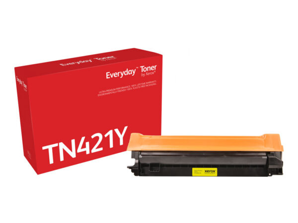 Everyday Toner  di Xerox Giallo compatibile con Brother TN-421Y, Capacità standard
