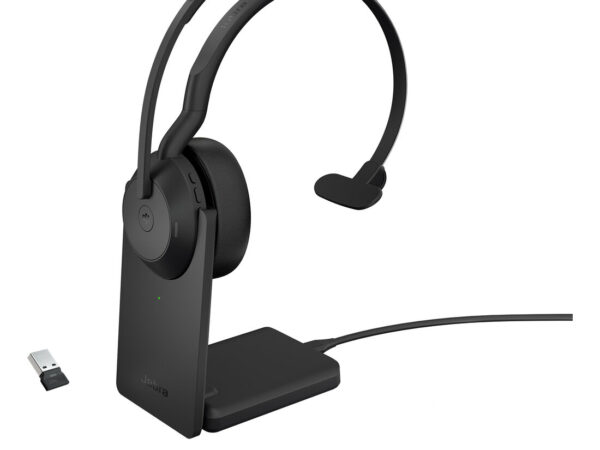 Jabra Evolve2 55 Auricolare Con cavo e senza cavo A Padiglione Ufficio Bluetooth Base di ricarica Nero