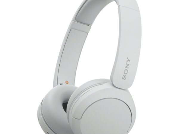 Sony Cuffie Bluetooth wireless WH-CH520 - Durata della batteria fino a 50 ore con ricarica rapida, stile on-ear - Bianco
