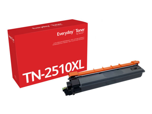 Everyday Toner  di Xerox Nero compatibile con Brother TN2510XL, Alta capacità