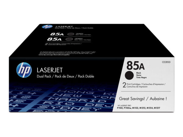 HP Confezione da 2 cartucce originali di Toner nero LaserJet 85A