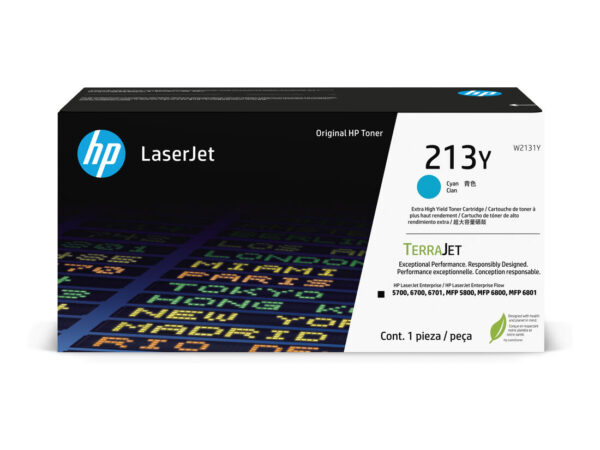 HP Cartuccia toner originale ciano ad altissima capacità LaserJet 213Y