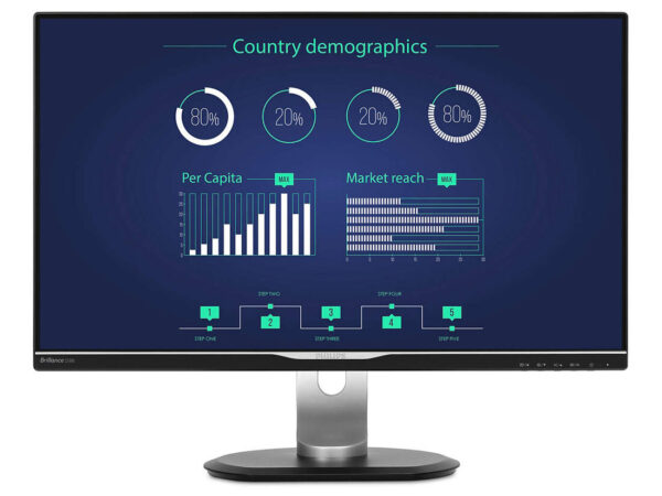 Philips B Line Monitor LCD con dock USB-C 258B6QUEB/00