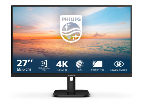 Philips 27E1N1800A/00 Monitor PC 68,6 cm (27") 3840 x 2160 Pixel 4K Ultra HD LED Nero