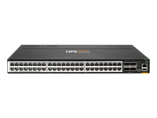 HPE Aruba Networking Bundle CX 8360-48XT4C v2 48 porte 1G/10GBase-T 4 porte 100G QSFP28 3 ventole FB 2 CA