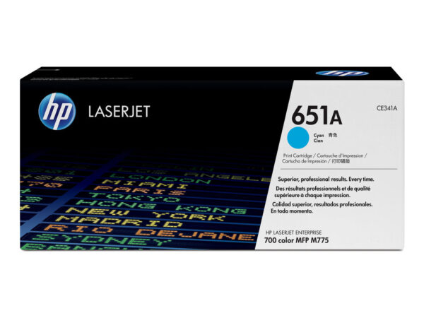 HP Cartuccia Toner originale ciano LaserJet 651A