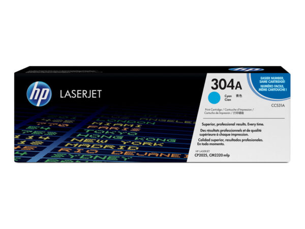 HP Cartuccia Toner originale ciano LaserJet 304A