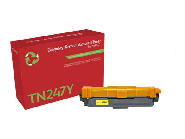 Toner rigenerato Everyday di Xerox Giallo compatibile con Brother TN247Y, Alta capacità