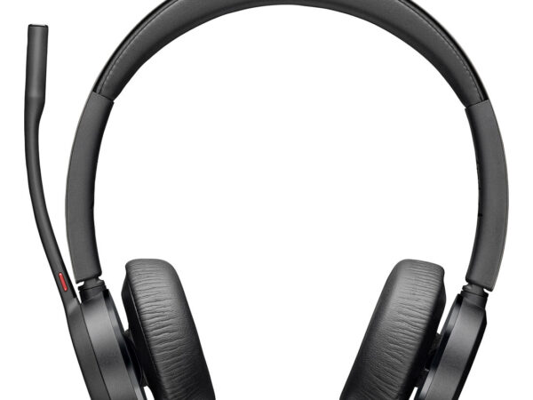 Poly Cuffie Voyager 4320 UC stereo USB-A + adattatore USB-A BT700 + supporto per ricarica