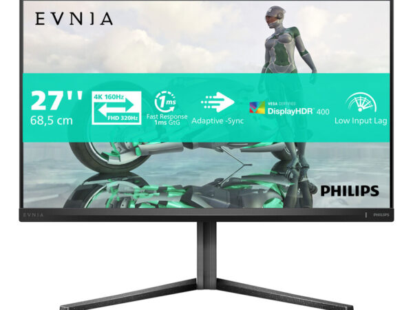 Philips Evnia 3000 27M2N3800A/00 Monitor PC 68,6 cm (27") 3840 x 2160 Pixel 4K Ultra HD LCD Grigio