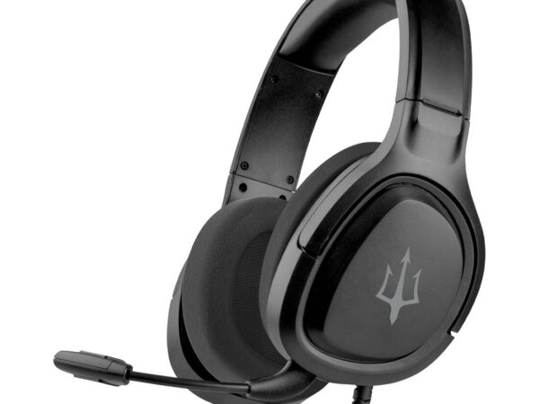 Atlantis Land P003-H370-B cuffia e auricolare Cablato Portatile Giocare Nero