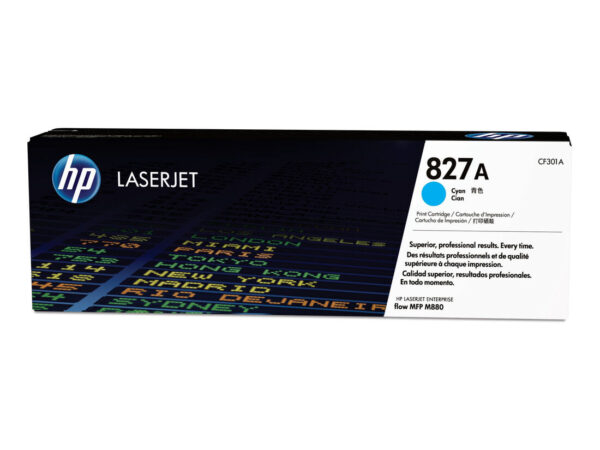 HP Cartuccia Toner originale ciano LaserJet 827A