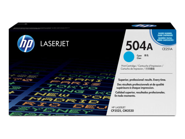 HP Cartuccia Toner originale ciano LaserJet 504A