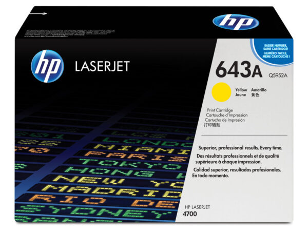 HP Cartuccia Toner originale giallo LaserJet 643A