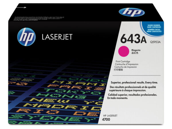 HP Cartuccia Toner originale magenta LaserJet 643A