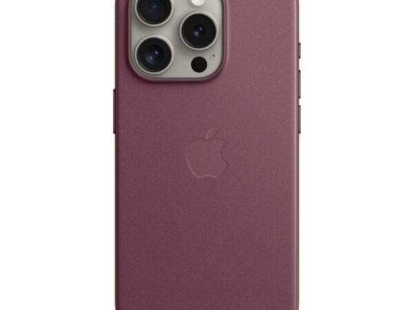 Apple Custodia MagSafe in tessuto Finewoven per iPhone 15 Pro - Gelso