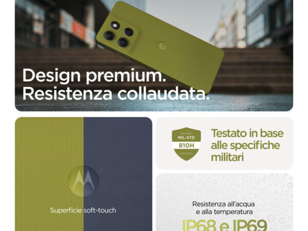 Motorola moto g86 5G 16,9 cm (6.67") Doppia SIM Android 15 USB tipo-C 8 GB 256 GB 5200 mAh Verde