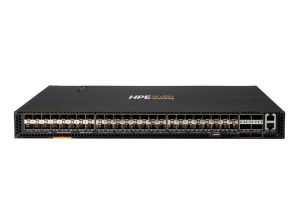 HPE Aruba Networking Bundle switch CX 8320 48 porte 10G SFP/SFP+ e 6 porte 40G QSFP+ con 5 ventole e 2 alimentatori X472