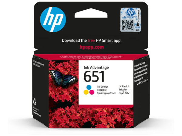 HP 651 Tri-color Original Ink Advantage Cartridge