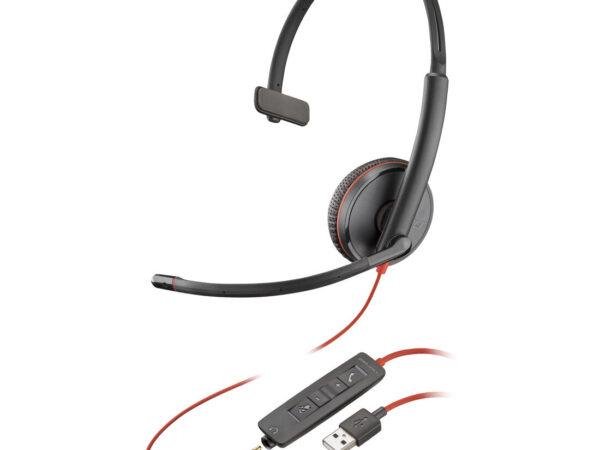 Poly Cuffie monoaurali Blackwire 3215 con connettore USB-A