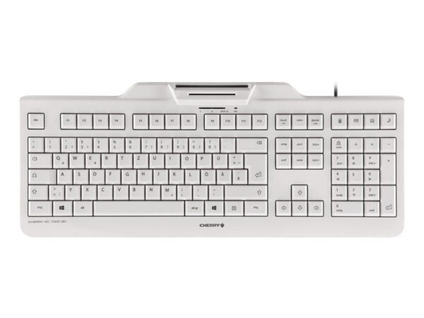 CHERRY KC 1000 SC tastiera Ufficio USB QWERTY Inglese US Grigio