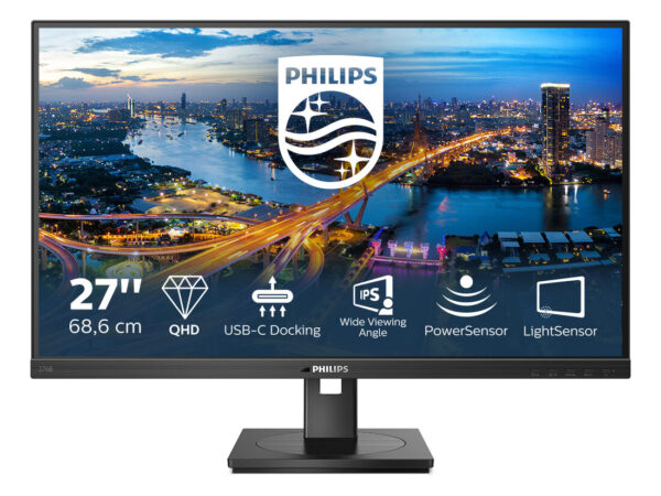 Philips 276B1/00 Monitor PC 68,6 cm (27") 2560 x 1440 Pixel Full HD LED Nero